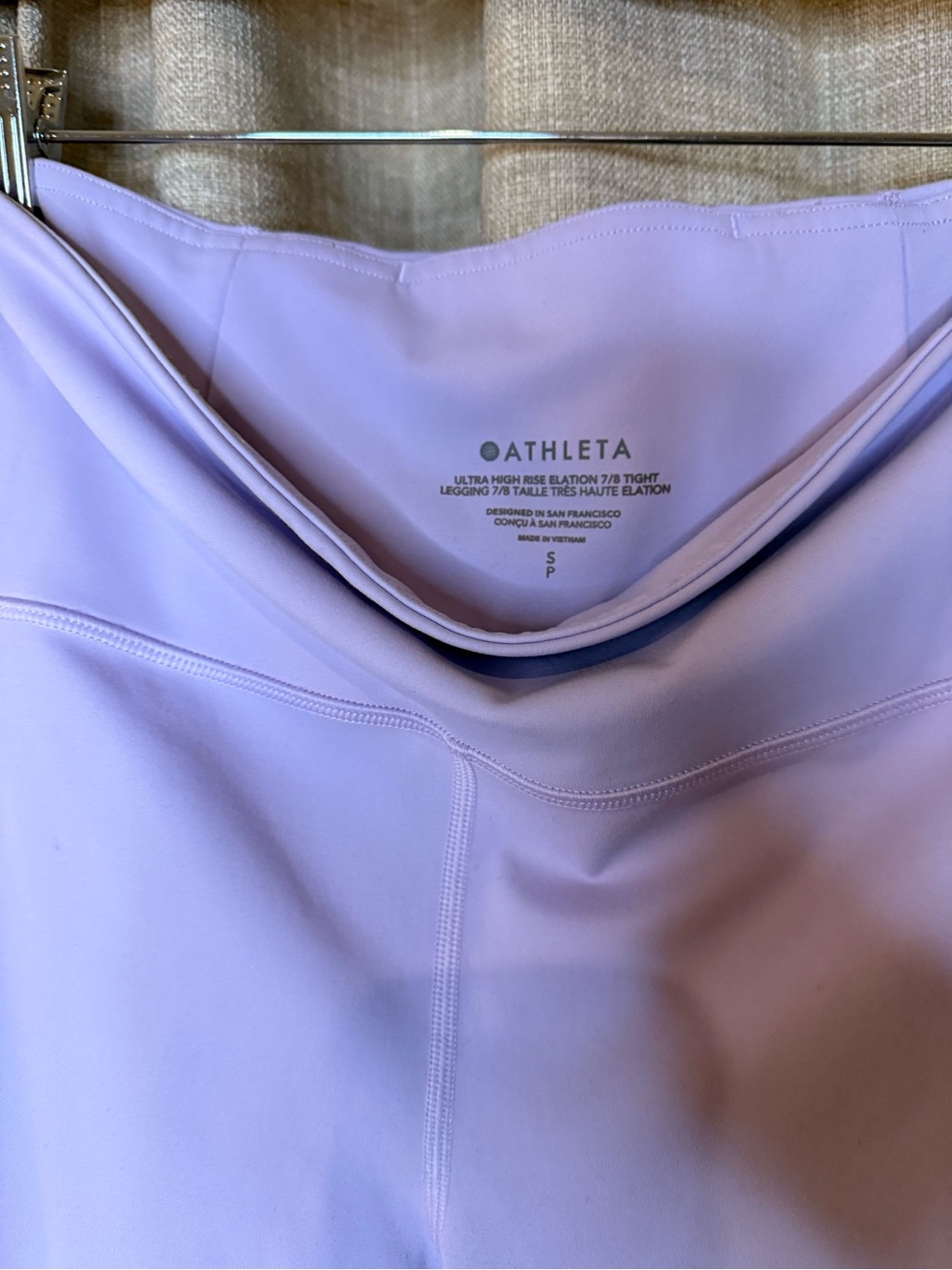 Athleta Elation 7/8 High Rise Powervita Leggings Lavender S - Picture 4 of 4